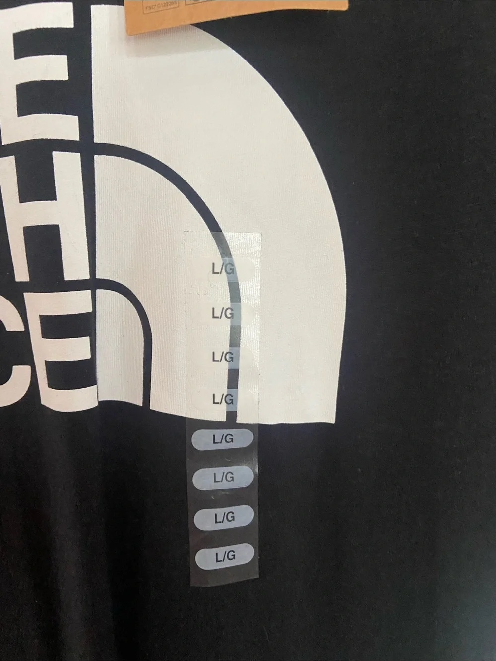 NWT Mens The North Face black t-shirt (Large)